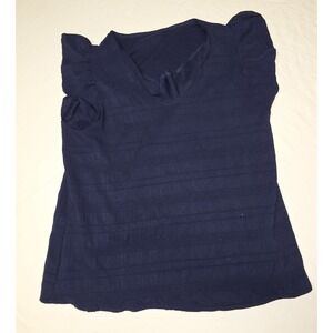 Shein Textured Blue Blouse Size XL